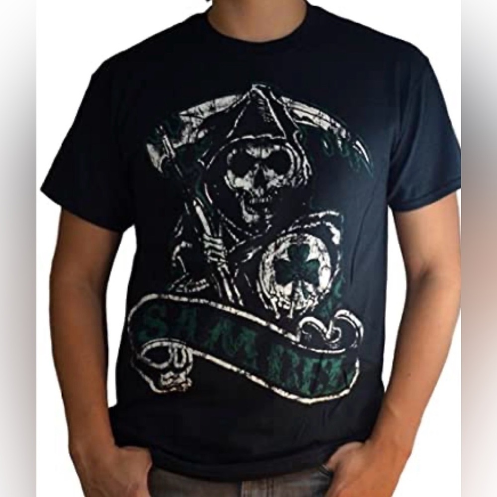 Sons of Anarchy SAMBEL Men's Black Graphic T-Shirt Size M